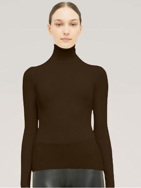 Wolford Merino Fine Rib Turtleneck | Quiet Luxury Knitwear | S